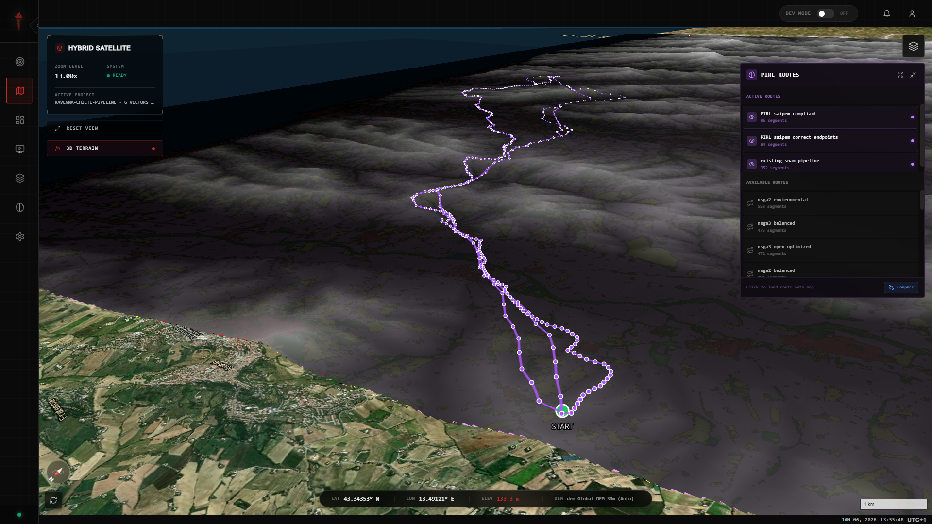 PIRL Autonomous Routes